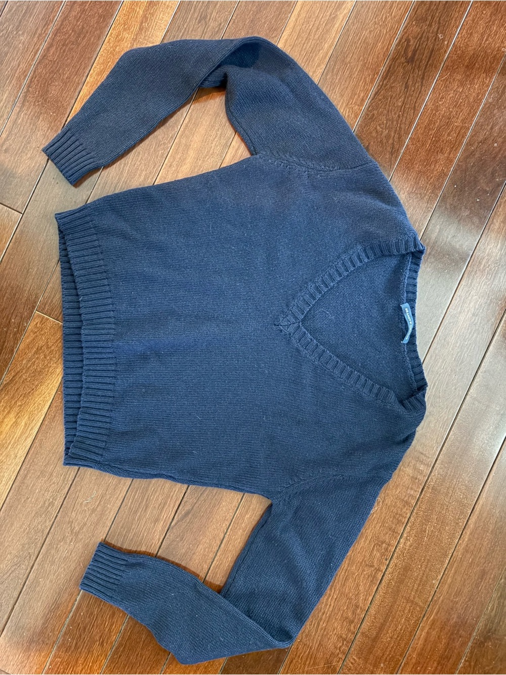 Brandy Melville Navy V-Neck Sweater